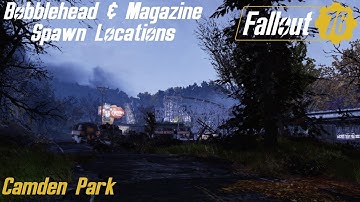 Fallout 76 Bobblehead & Magazine Spawn Locations - Camden Park