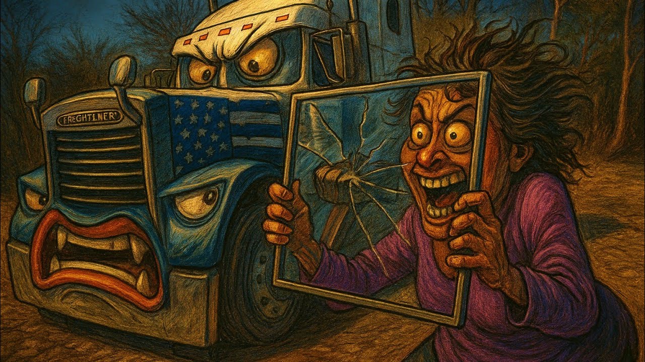 Начинается удаление классического бокового окна Freightliner 