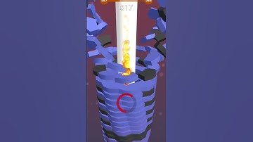 Stack Ball 💥 One of The Best Record 13.8 Sec Level Complete #stackball #viral #mobilegame #shorts