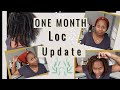 One Month Loc Update | Loc Journey | Curly Locs