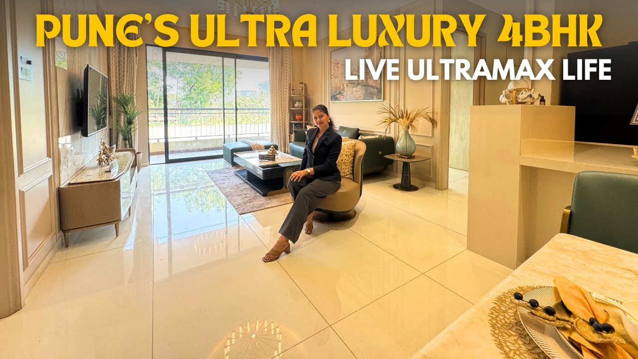 Тур по роскошной квартире с 4 спальнями и более чем 40 удобствами в Остине Яна Татхаваде в Пуне |...