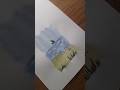 Easy Watercolor Landscape for Beginners#shorts #watercolor