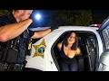 Violent Short-Tempered Mom Goes Full Evil Mode on Family & Beats Them Up Until Cop Slams Her Down