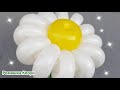 РОМАШКА ИЗ ДЛИННЫХ ШАРИКОВ ШДМ How to Make a Balloon Daisy como hacer flores con globos