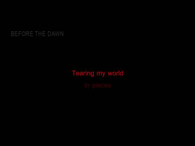 Before The Dawn - Hide Me