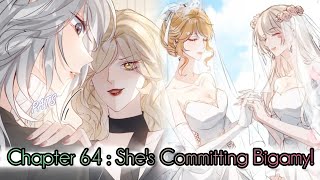 Miss wolf 🐺 and her fox 🦊 sister chapter 64🫀👀#gl #yuri #manga #manhwa 