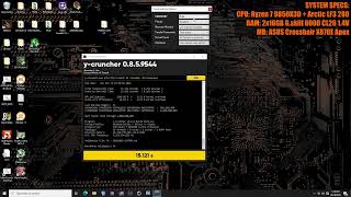 Ryzen 7 9850X3D + Crosshair X870E Apex RAM testing