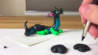 Polymer Clay Dragon Time Lapse