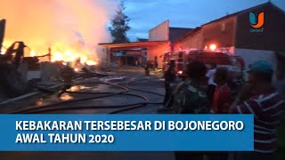 Bojonegoro Hari Ini - Kebakaran Terbesar Di Awal Tahun 2020 Hanguskan 5 Gudang Tembakau