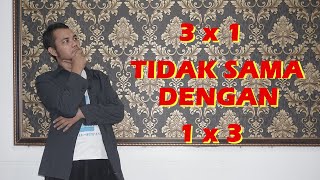 3 x 1 dan 1 x 3 itu beda? Konsep Perkalian Pembagian