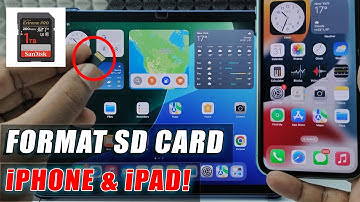 how to format sd card on iphone & ipad?