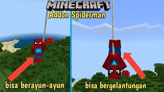 Addon Terkeren|Aku menjadi Spiderman diminecraft|V.1.17+ screenshot 2