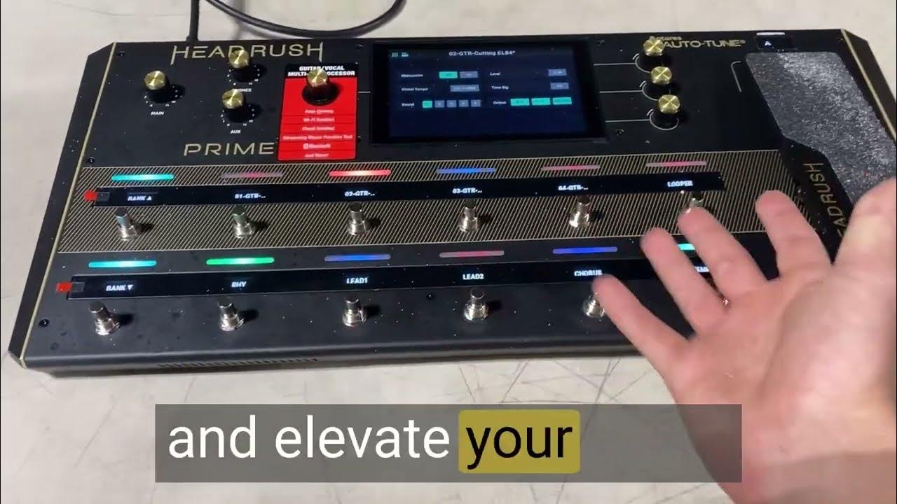 HeadRush Prime Guitar & Vocal Multi Effects Pedal & Amp Modeling