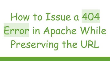 How to Issue a 404 Error in Apache While Preserving the URL