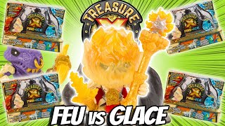 TRESOR X Feu contre Glace J'ouvre 4 blocs et je trouve une figurine de fou! Super Héros et Compagnie