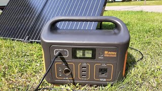 Charging a Jackery 500 with a Renogy 100W Suitcase Solar Panel  Video 8