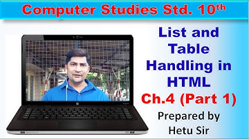 10th Std Computer Studies Ch 4  (Part-1) English Medium GSEB