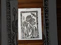 #linocut #artreveal #blockprinting