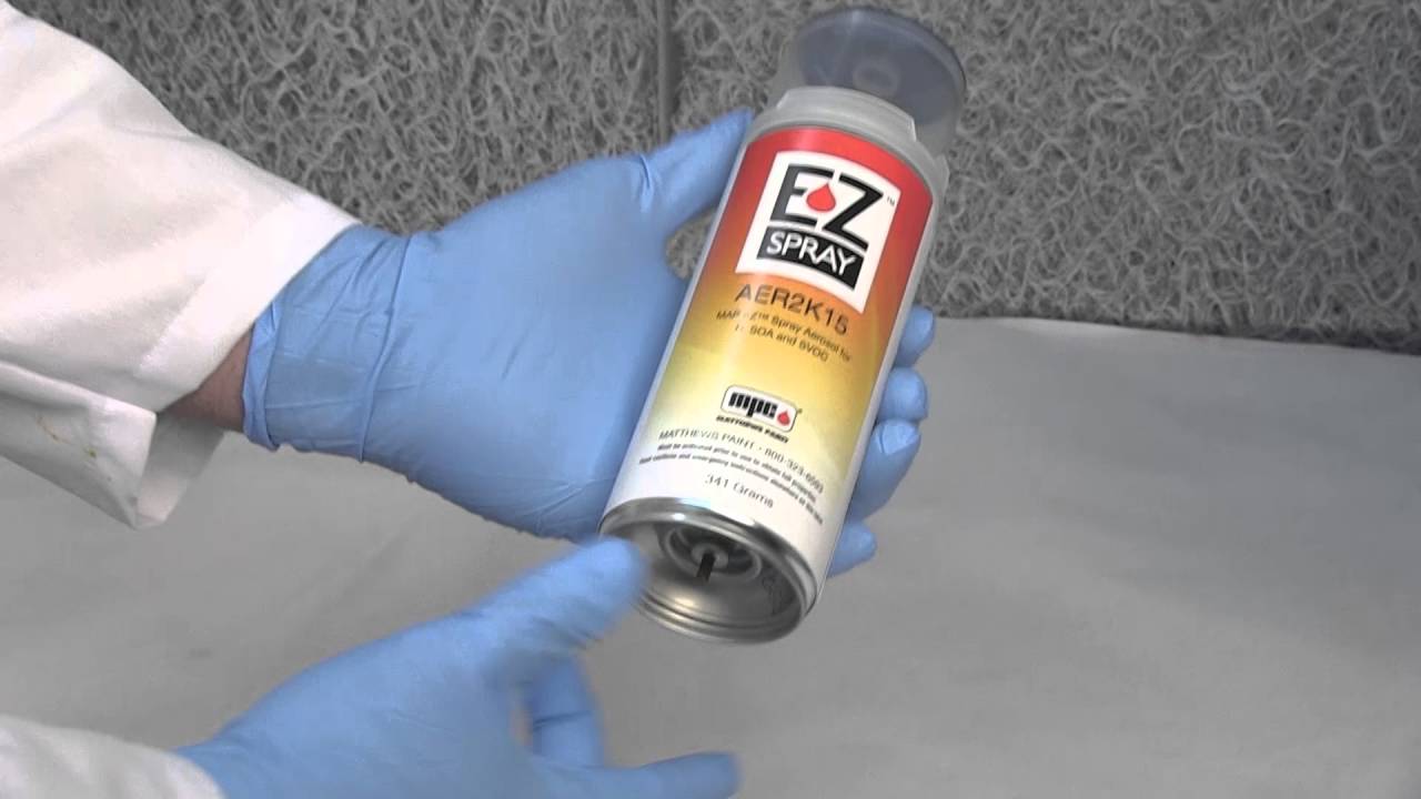 How to Prepare the EZ Spray Can for Application Matthews Paint YouTube