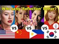 MULAN REFLECTION COMPARISON | Which singer sang it better? | Asians Down Under | Reaction Video