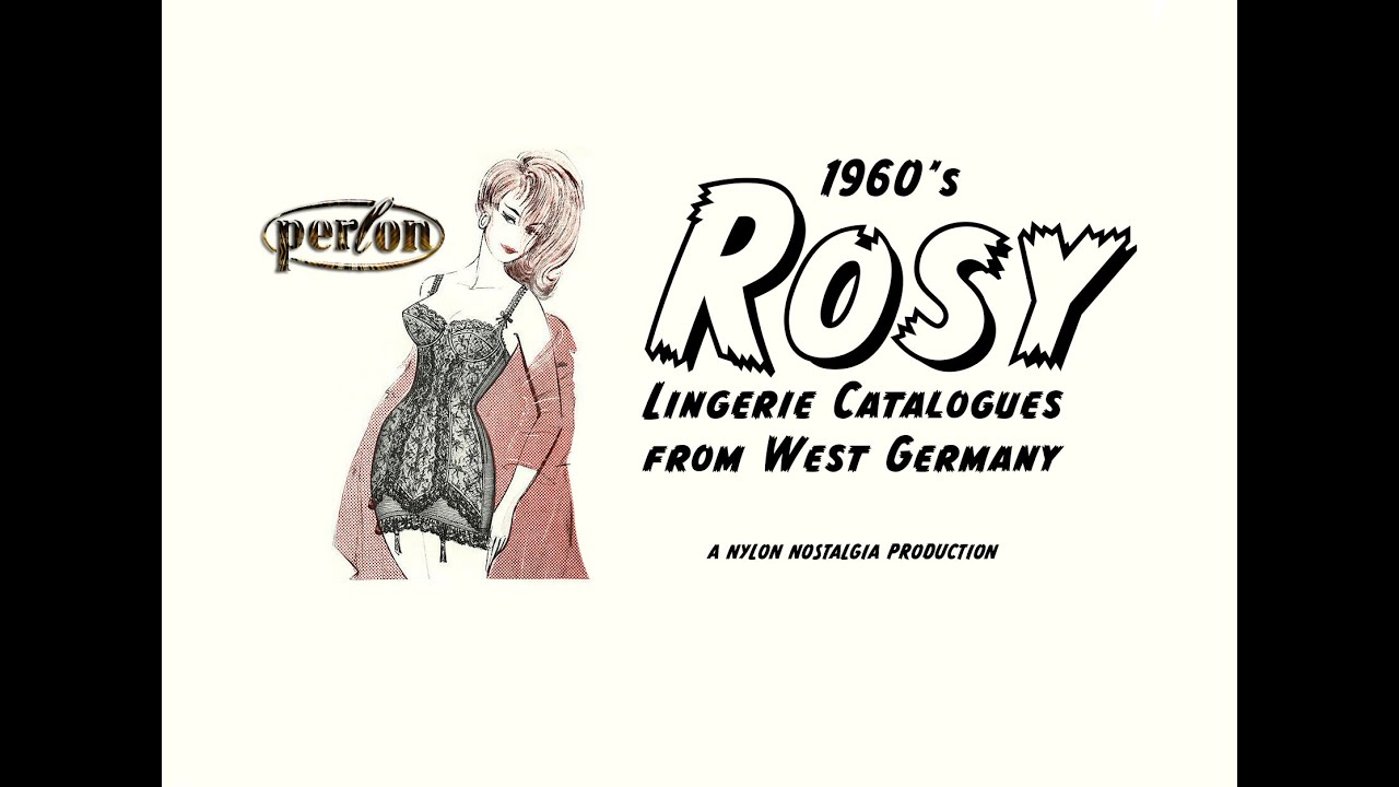 1960s vintage Rosy lingerie catalogues from West Germany.