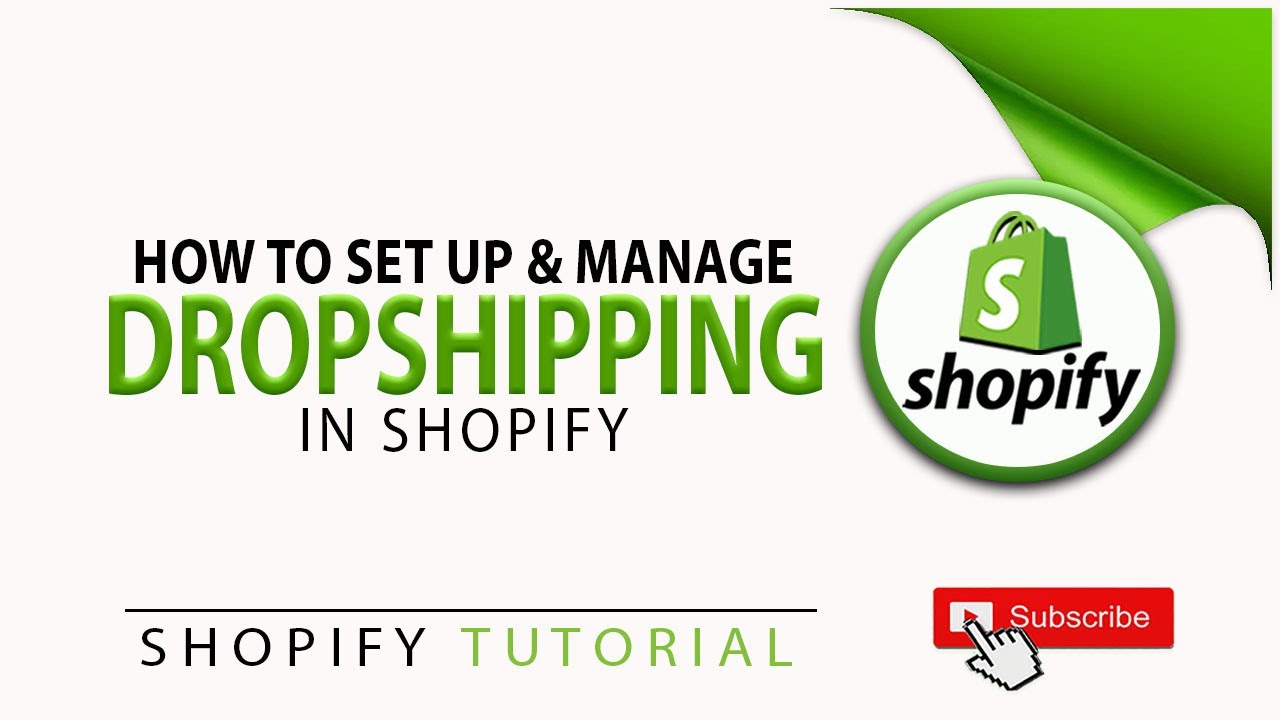 How To Set Up And Manage Dropshipping In Shopify - YouTube