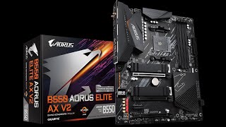 GIGABYTE B550 AORUS ELITE AX V2 🎯 Motherboard Unboxing and Overview