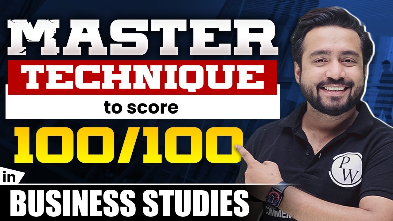 How to score 100/100 in Business studies || Master Technique ...