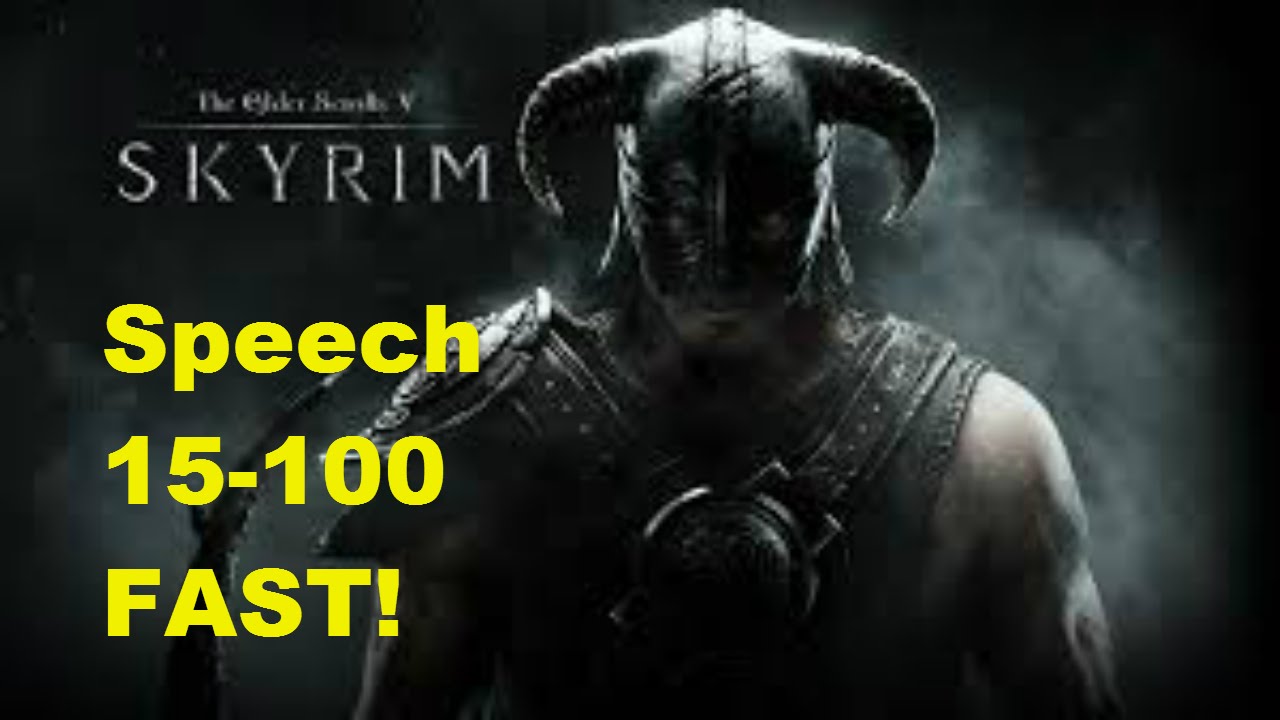 how to get more speech in skyrim
