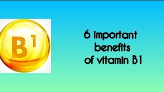 Important benefits of Vitamin b1 |  Restore Health