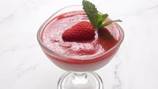 Strawberry Pudding Recipe Easy by The Food Pedia 22,305 views 4 years ago 1 minute, 47 seconds