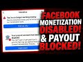 Facebook Your Payout Account Has Been Disabled Problem | You can't earn or get paid due to activity