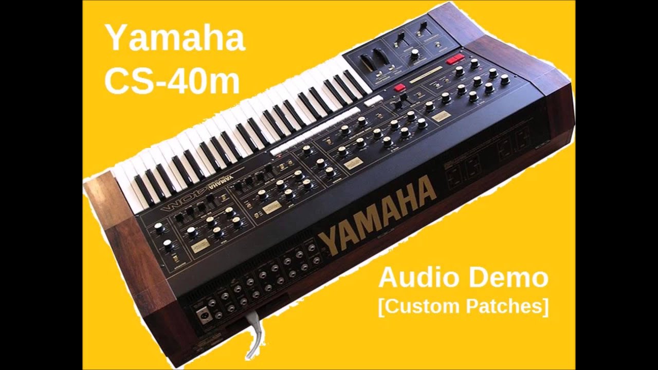 Yamaha CS-40m Analog Synthesizer | HQ AUDIO DEMO | CUSTOM PATCHES