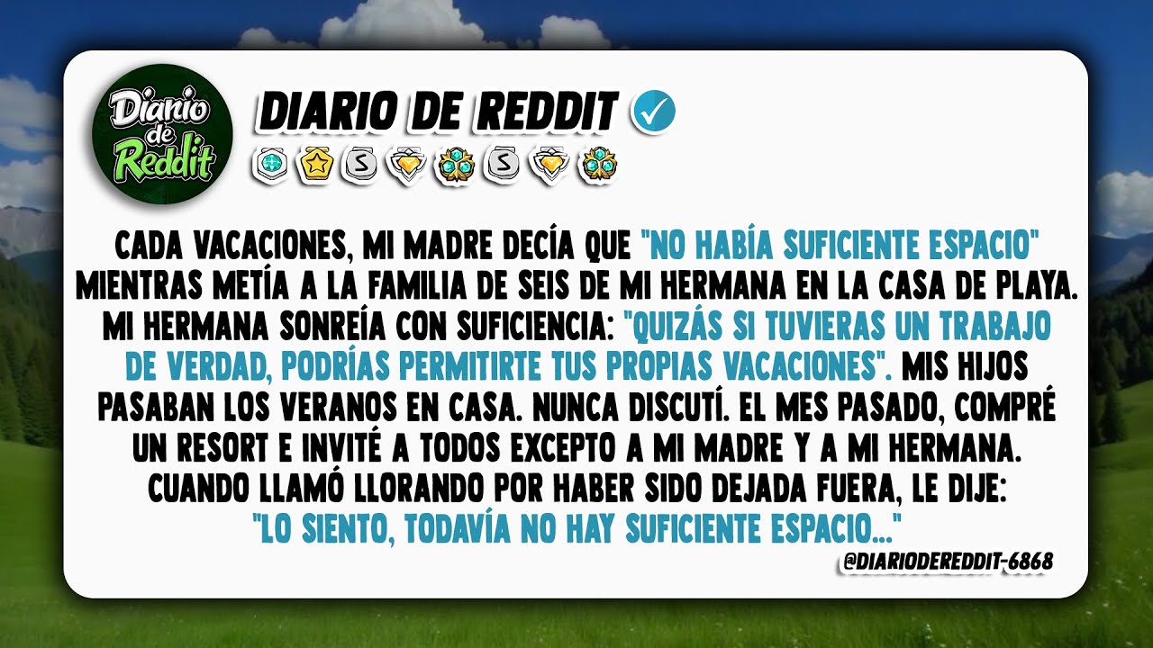 Cada vacaciones, mi madre decía que 'no había suficiente espacio' mientras empacaba a la familia de