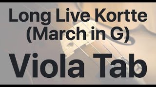 Learn Long Live Kortte (March in G) on Viola - How to Play Tutorial