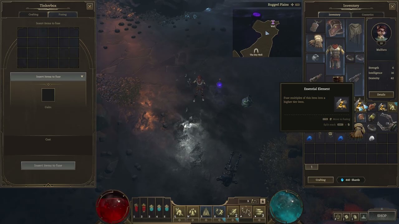 Crystalfall, What To Do With Essential Elements and The Tinkerbox