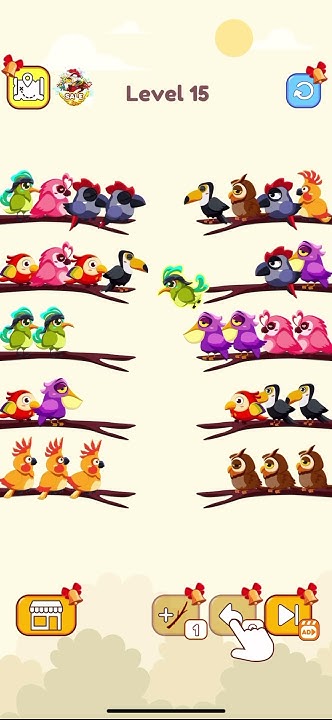 Bird Sort 2 Colour Puzzle Level15 #sorts #short #shorts #viralshorts # Bird Sort 2 Colour Puzzle Level15 #sorts #short #shorts #viralshorts #