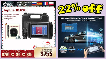 Newest XTOOL Inplus IK618 Auot Key Programming Tool All Key Lost Work With KC501 Car Diagnosis new