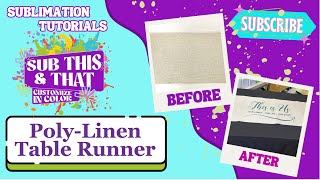 Sublimation Poly-Linen Table Runner