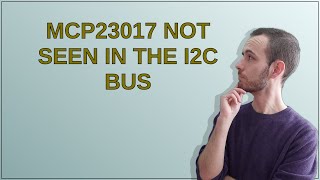 Raspberrypi: MCP23017 not seen in the i2c bus