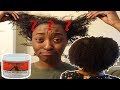 Indian Healing Clay on Heat Damaged Natural Hair