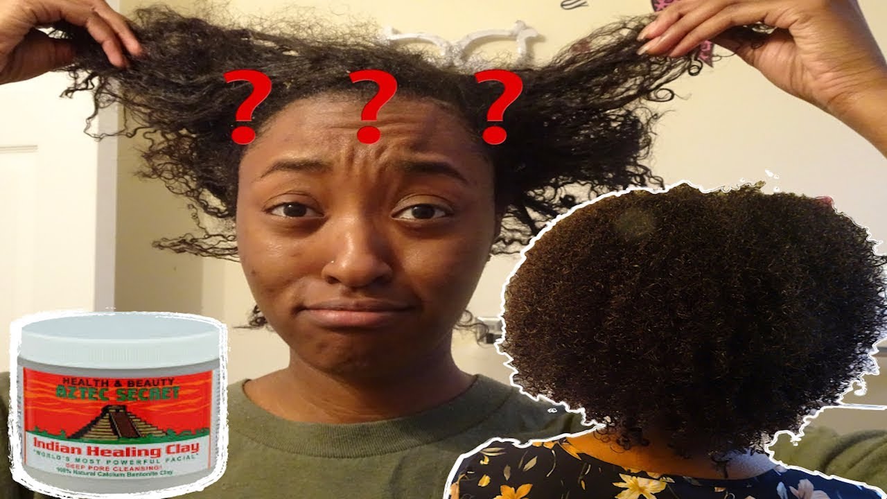 Indian Healing Clay on Heat Damaged Natural Hair YouTube