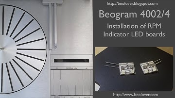 Beogram 4002/4004: Installation of RPM Trimmer Illumination LED Assemblies