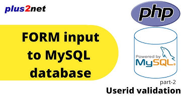 HTML form inserting user entered data to database and validating if userid is already exist.