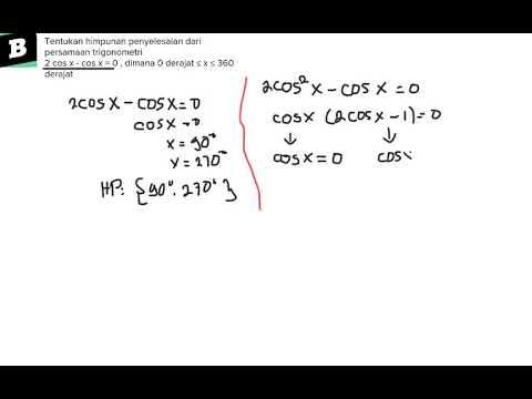 Tentukan Himpunan Penyelesaian Dari Persamaan Trigonometri 2 Cos X Cos X 0 Youtube Tentukan Himpunan Penyelesaian Dari Persamaan Trigonometri 2 Cos X Cos X 0 Youtube