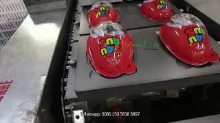 SL Machinery | Continuous Conveyor Type Ultrasonic Pasting Machine for big Surprise Toy Eggs