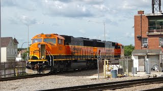 BNSF SD60M duo on a yard job!