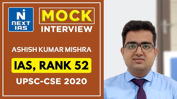 Mr.Ashish Kumar Mishra Rank 52 | CSE 2020 Topper