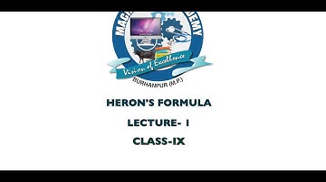 Mathematics | Class 9 | Heron