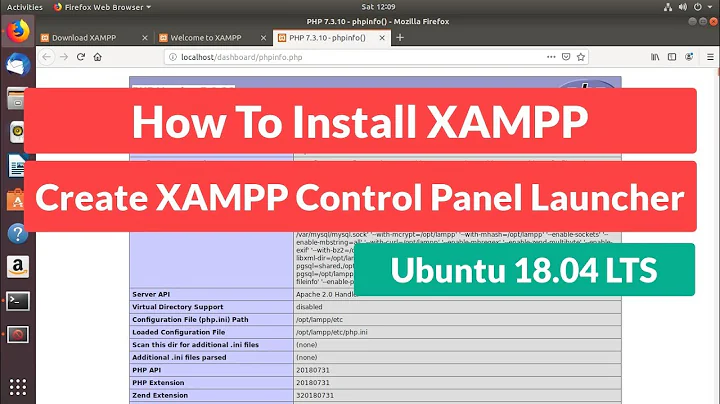 How to install XAMPP and Create XAMPP Control Panel Launcher on Ubuntu 18.04 LTS